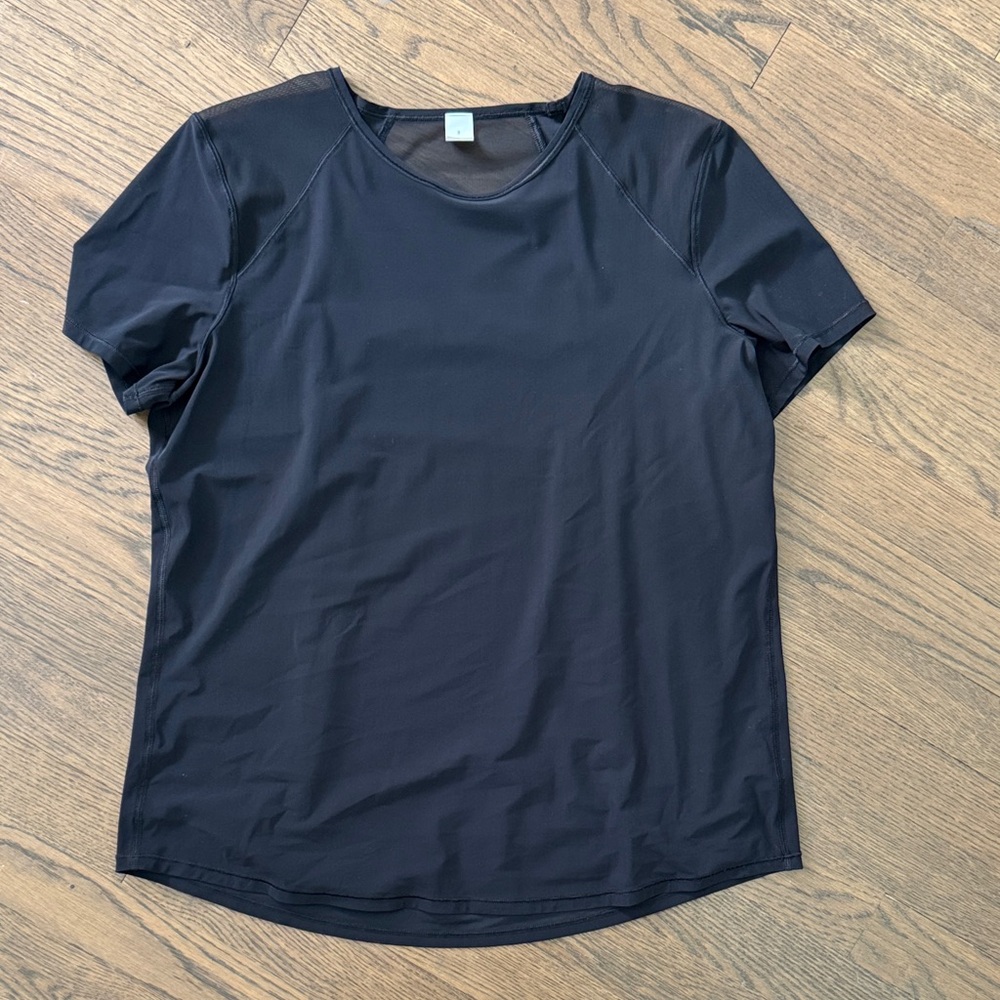 lululemon women’s sculpt short sleeve tee in black size 8